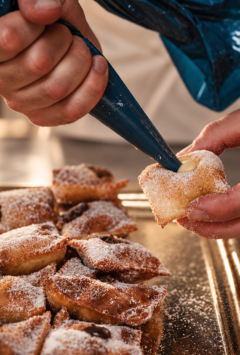 Cenci ripieni Pasticceria Guidieri